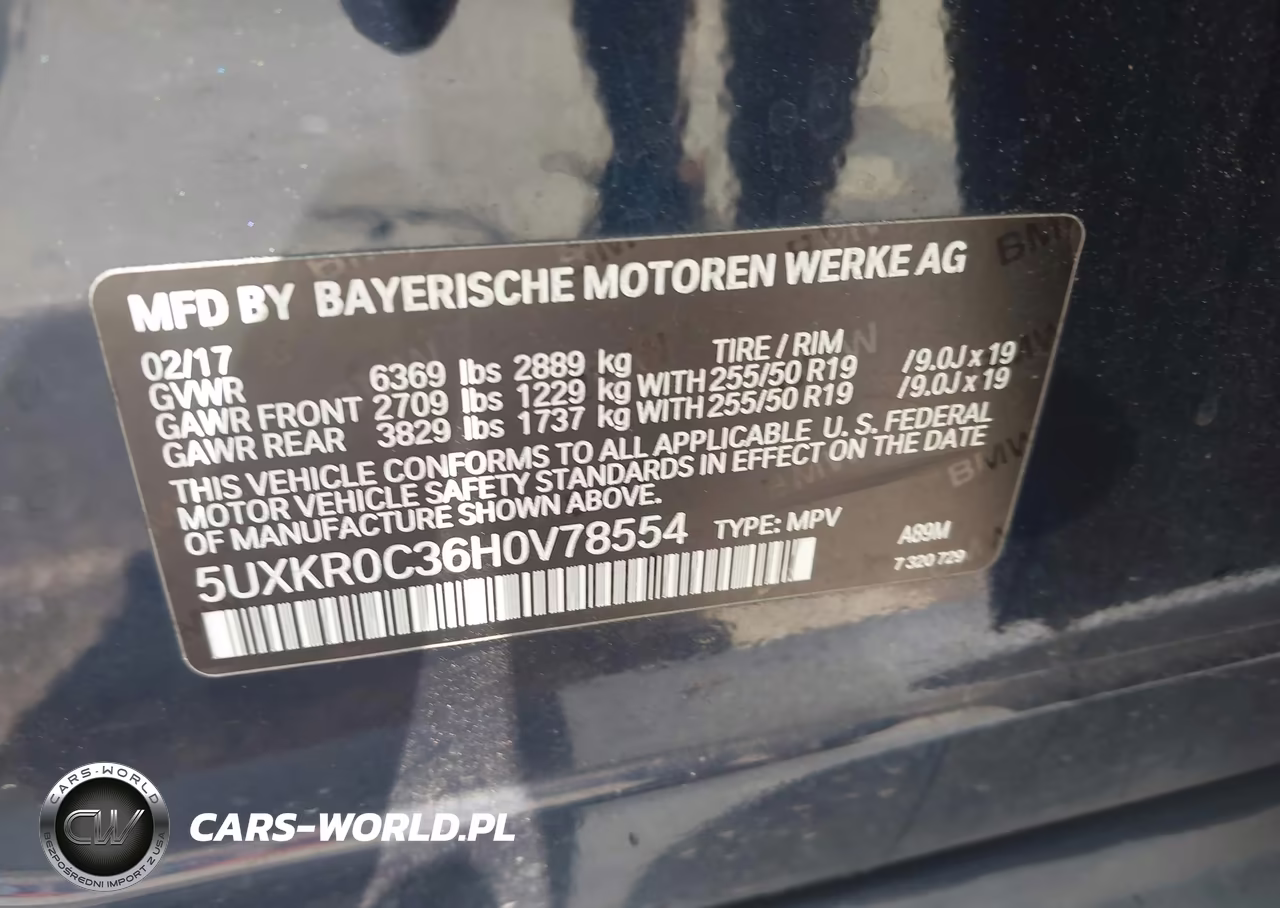2017 BMW X5 xDrive35I VIN:5UXKR0C36H0V78554 - 9