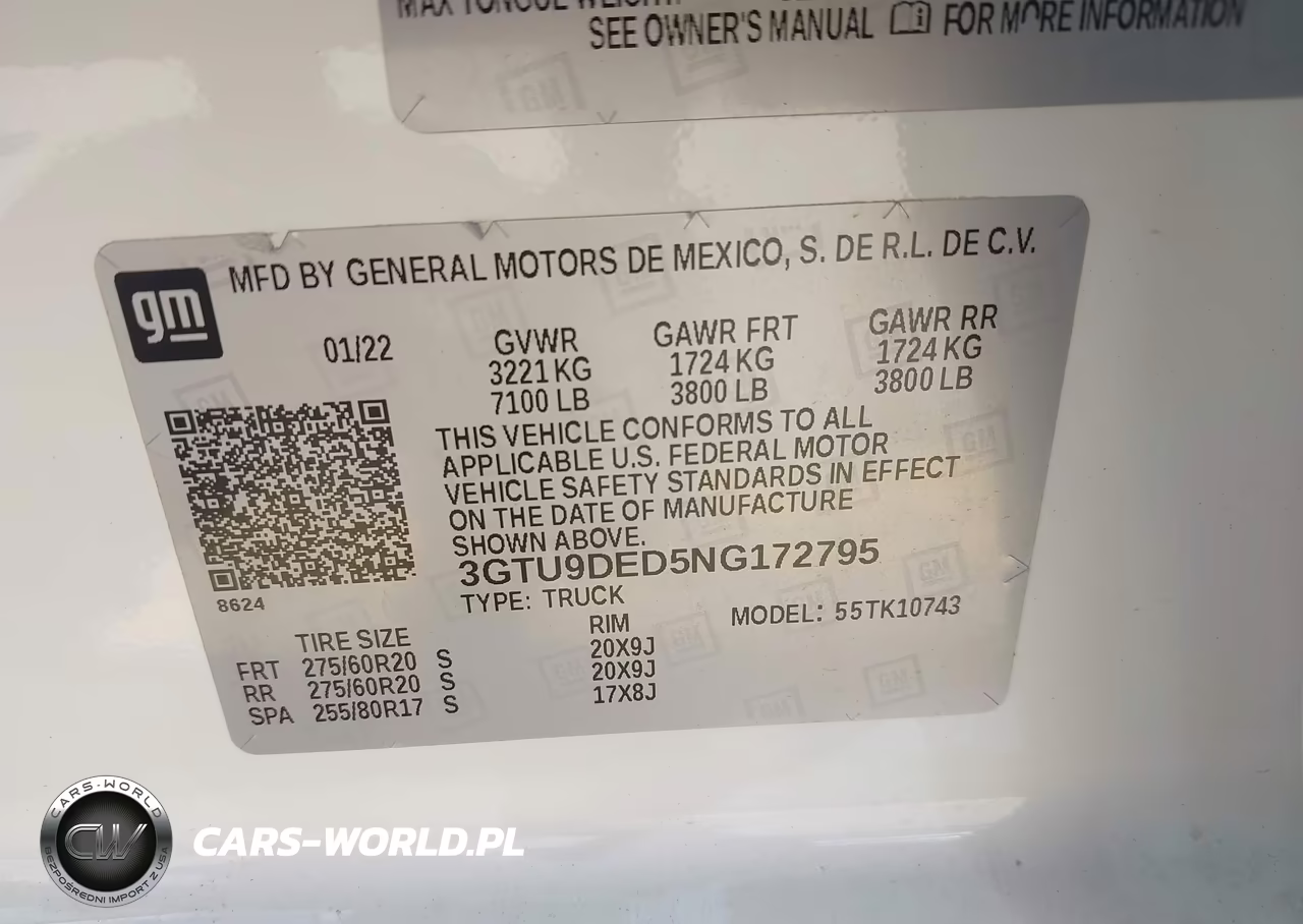 2022 GMC Sierra 1500 Limited 4Wd Standard Box Slt VIN:3GTU9DED5NG172795 - 9