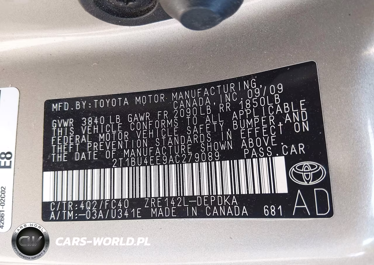 2010 Toyota Corolla Le VIN:2T1BU4EE9AC279089 - 9