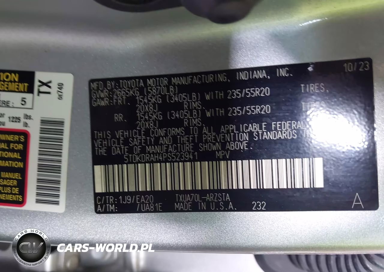 2023 Toyota Highlander Xse VIN:5TDKDRAH4PS523941 - 9