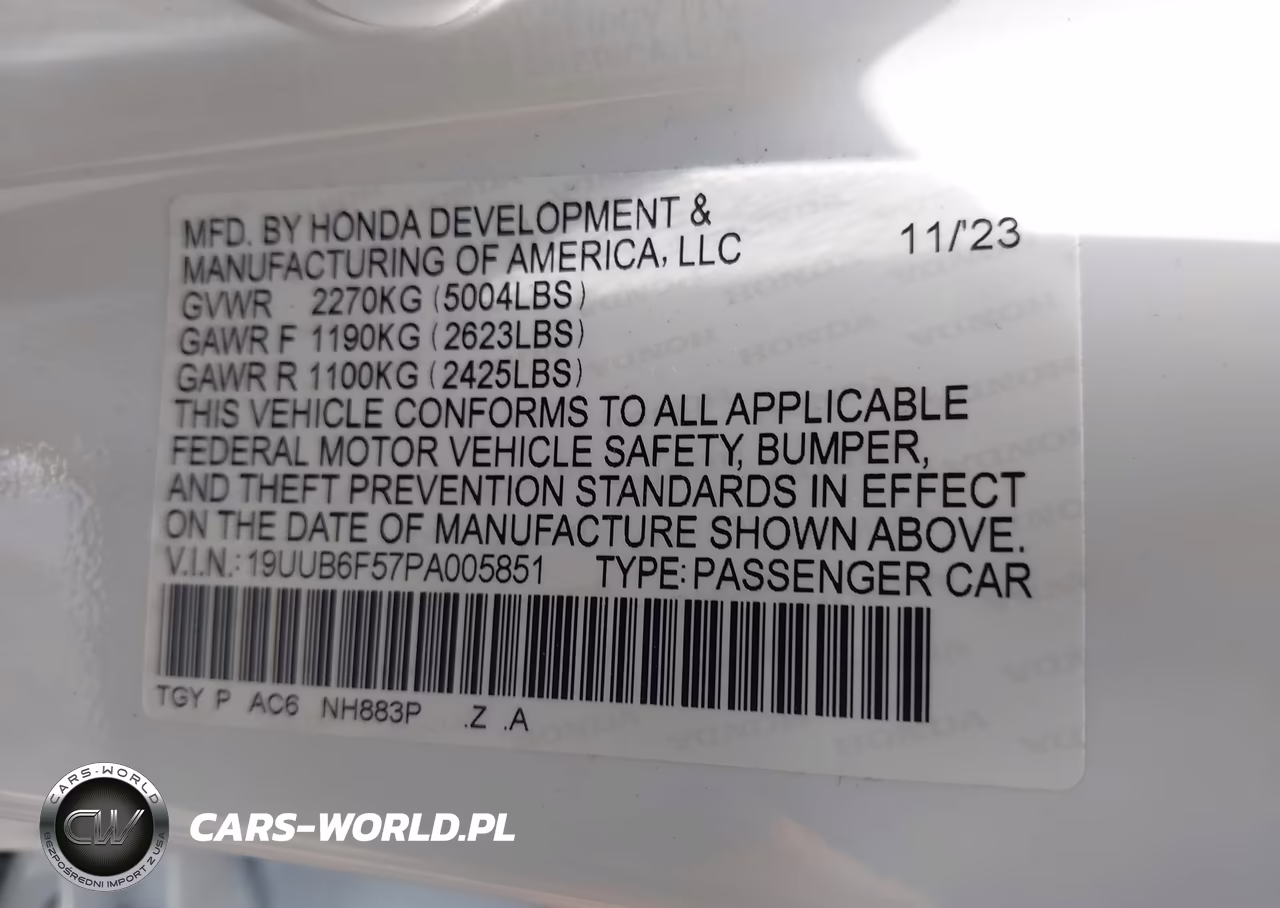 2023 Acura Tlx A-Spec Package VIN:19UUB6F57PA005851 - 9