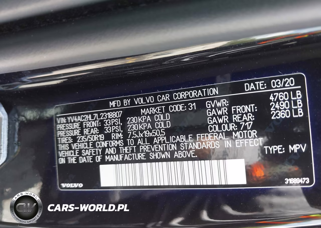 2020 Volvo Xc40 T4 Inscription VIN:YV4AC2HL7L2318807 - 9