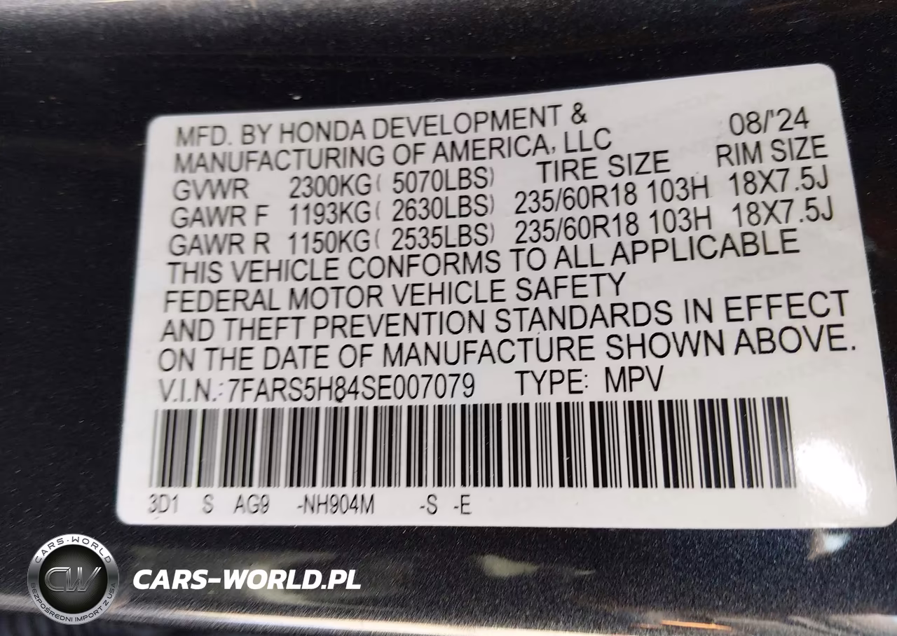 2025 Honda Cr-V Hybrid Sport-L VIN:7FARS5H84SE007079 - 9