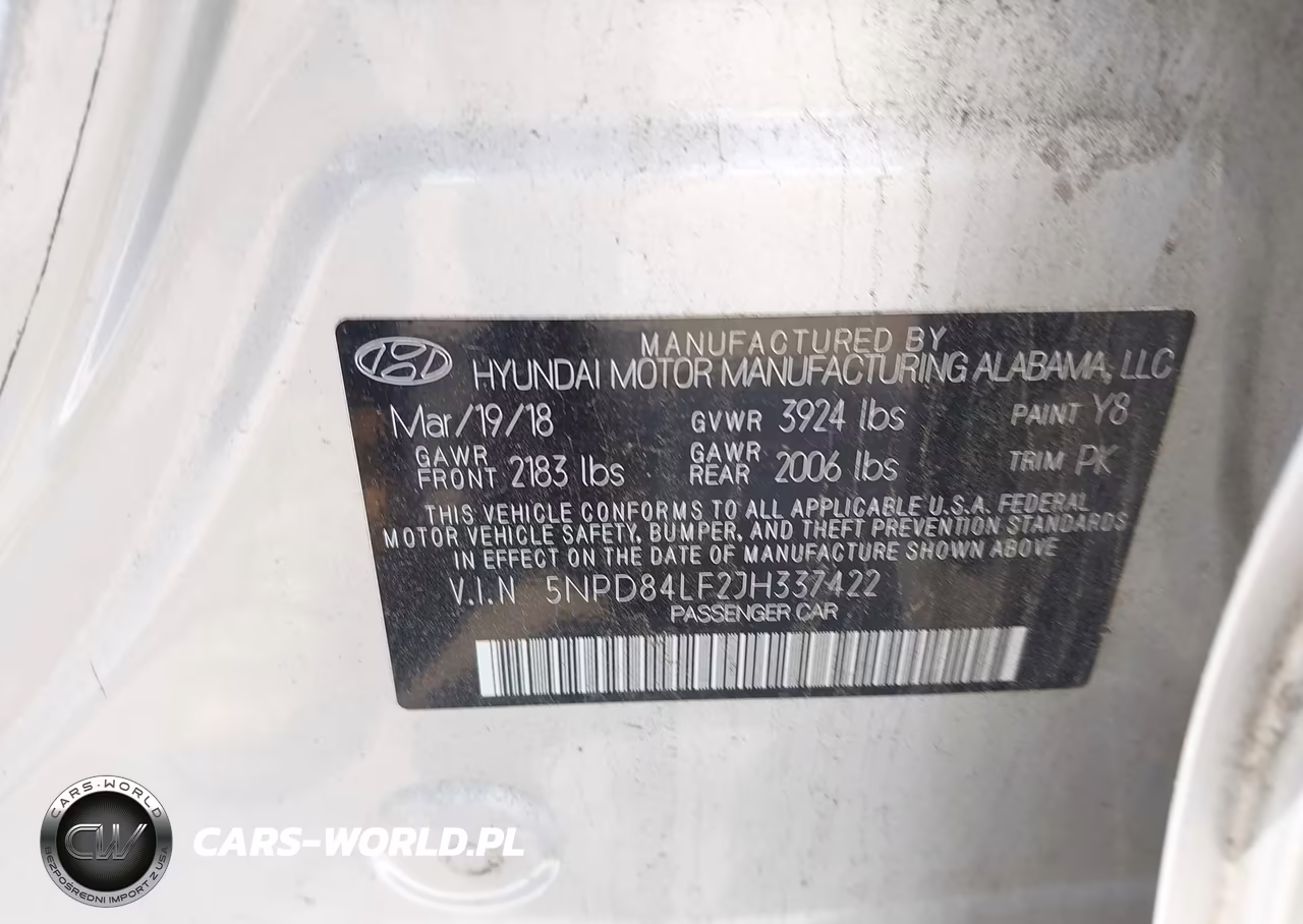 2018 Hyundai Elantra Sel VIN:5NPD84LF2JH337422 - 9