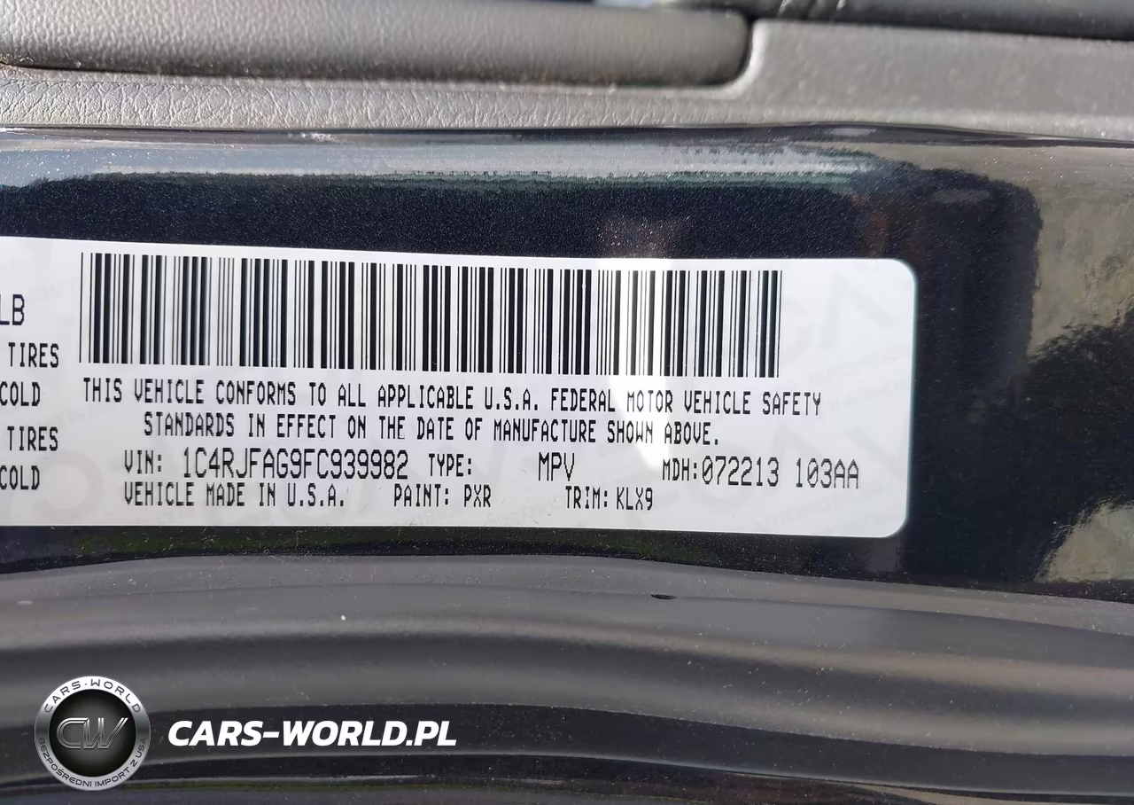 2015 Jeep Grand Cherokee Altitude VIN:1C4RJFAG9FC939982 - 9