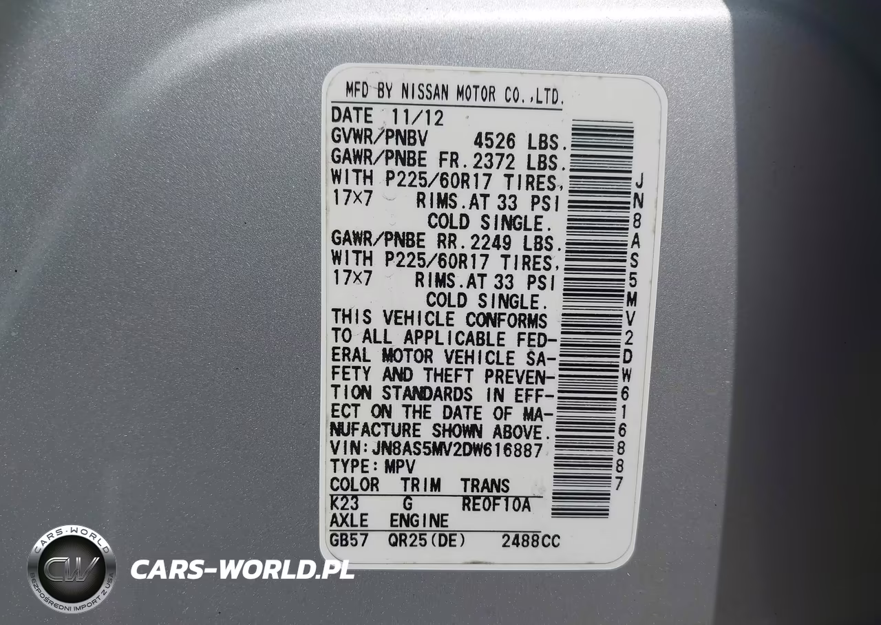 2013 Nissan Rogue Sv VIN:JN8AS5MV2DW616887 - 9
