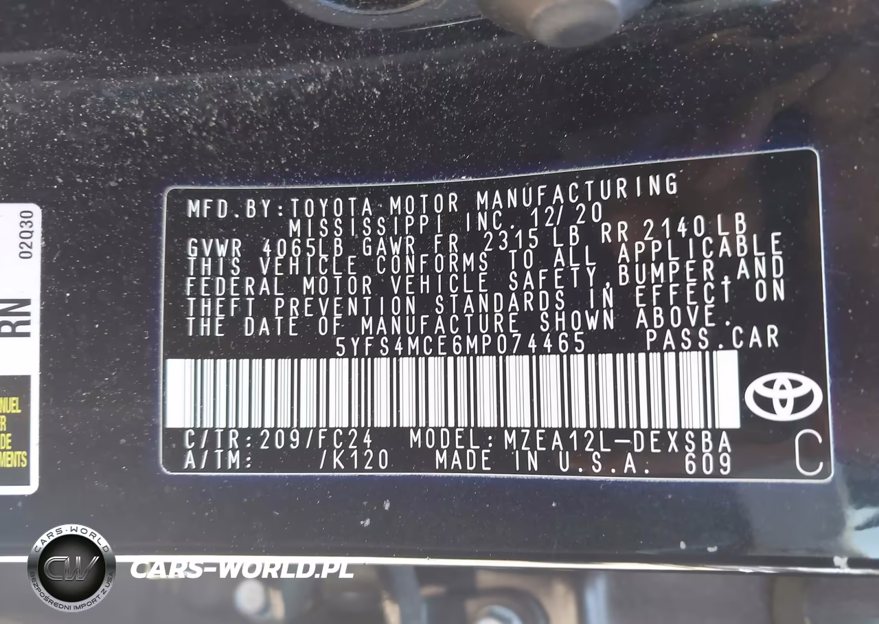 2021 Toyota Corolla Se Apex Edition VIN:5YFS4MCE6MP074465 - 9