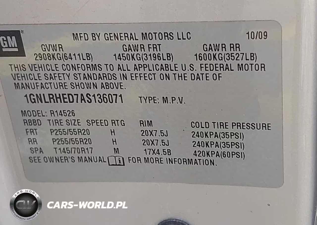 2010 Chevrolet Traverse Ltz VIN:1GNLRHED7AS136071 - 9