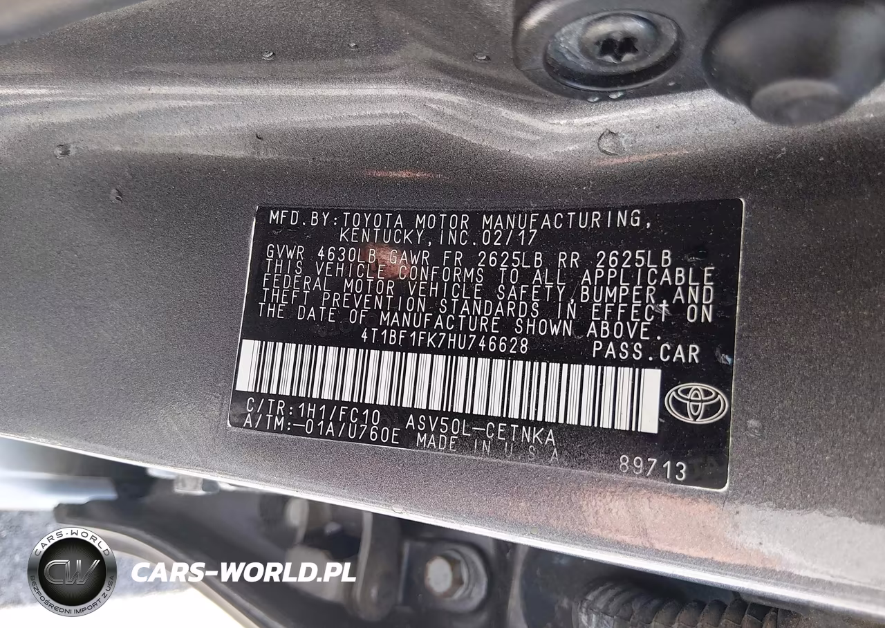 2017 Toyota Camry Le VIN:4T1BF1FK7HU746628 - 9
