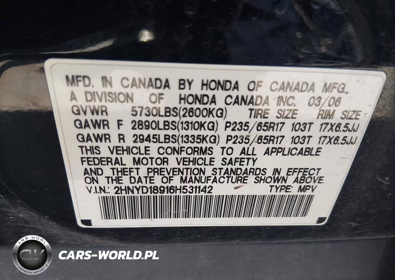 2006 Acura Mdx VIN:2HNYD18916H531142 - 9