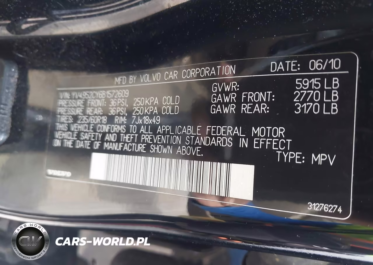 2011 Volvo Xc90 3.2 VIN:YV4952CY6B1572609 - 9