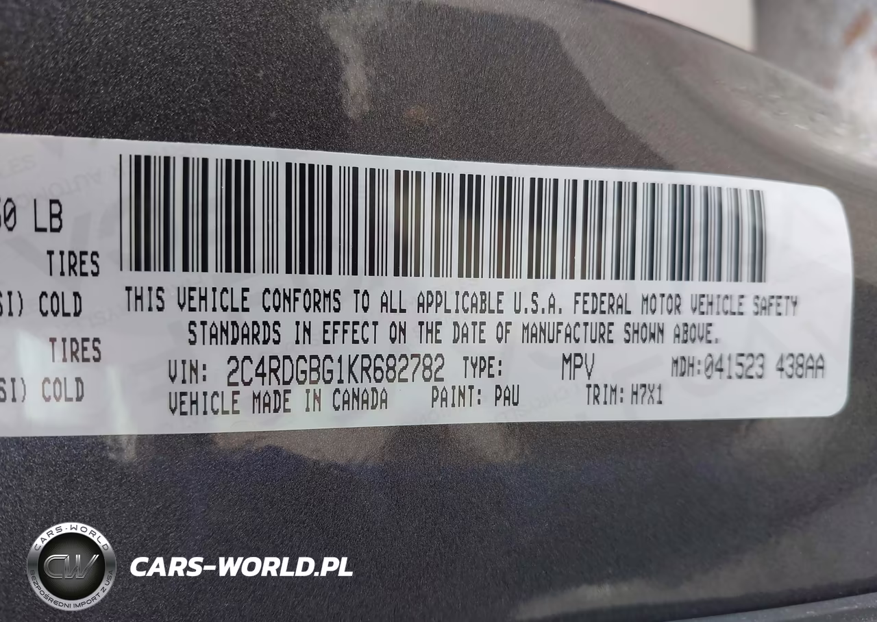 2019 Dodge Grand Caravan Se VIN:2C4RDGBG1KR682782 - 9