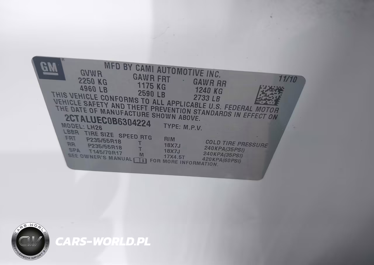 2011 GMC Terrain Slt-1 VIN:2CTALUEC0B6304224 - 9