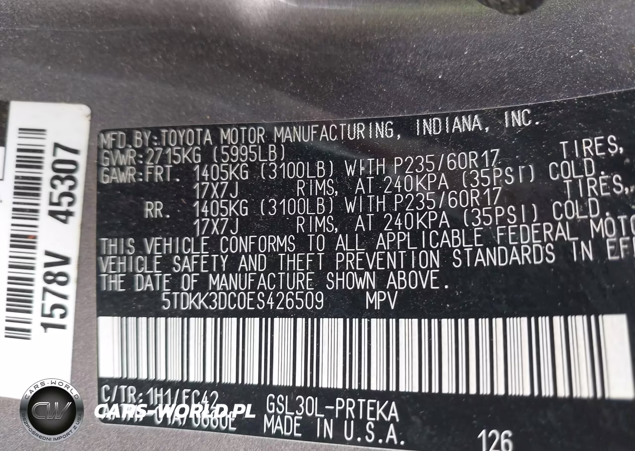 2014 Toyota Sienna Le V6 8 Passenger VIN:5TDKK3DC0ES426509 - 9