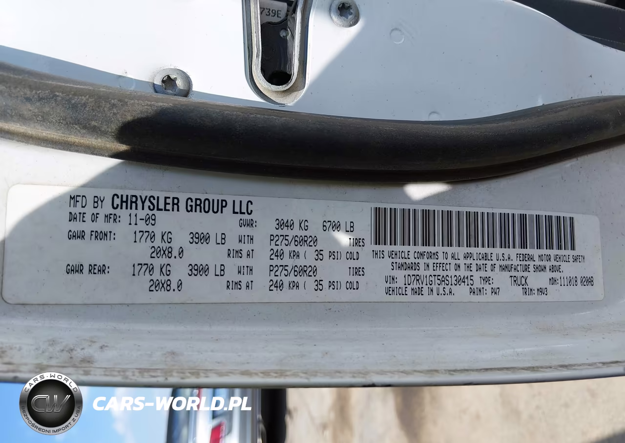 2010 Dodge Ram 1500 Slt-Sport-Trx VIN:1D7RV1GT5AS130415 - 9