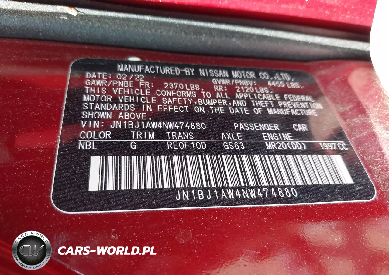 2022 Nissan Rogue Sport S Awd Xtronic Cvt VIN:JN1BJ1AW4NW474880 - 9