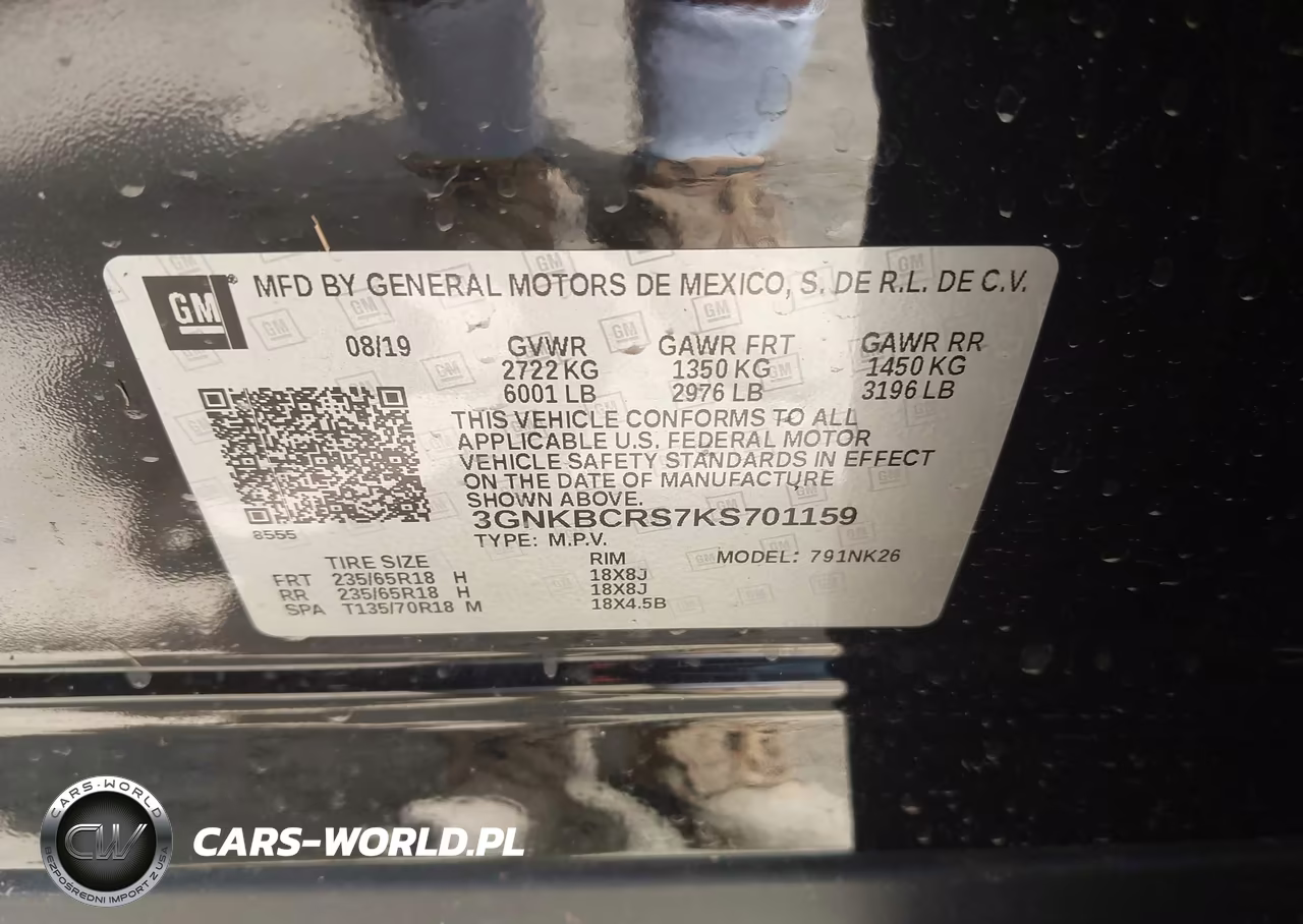 2019 Chevrolet Blazer VIN:3GNKBCRS7KS701159 - 9