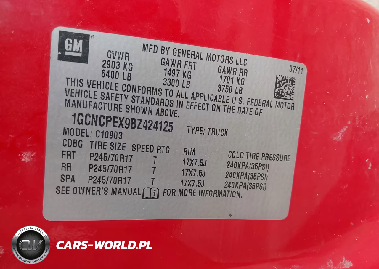 2011 Chevrolet Silverado 1500 Work Truck VIN:1GCNCPEX9BZ424125 - 9