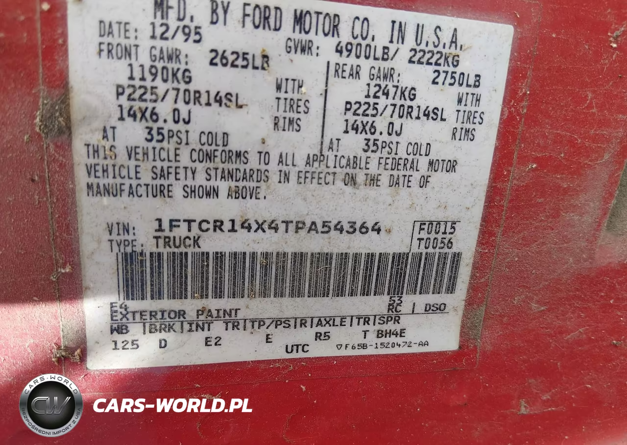 1996 Ford Ranger Super Cab VIN:1FTCR14X4TPA54364 - 9