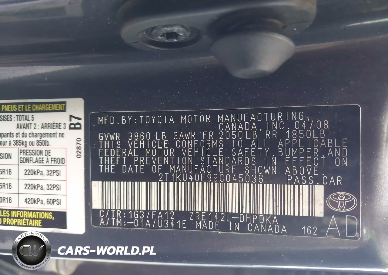 2009 Toyota Matrix VIN:2T1KU40E99C045036 - 9