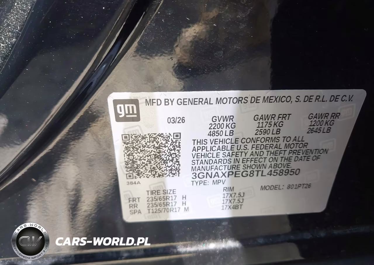 2026 Chevrolet Equinox Awd Lt VIN:3GNAXPEG8TL458950 - 9