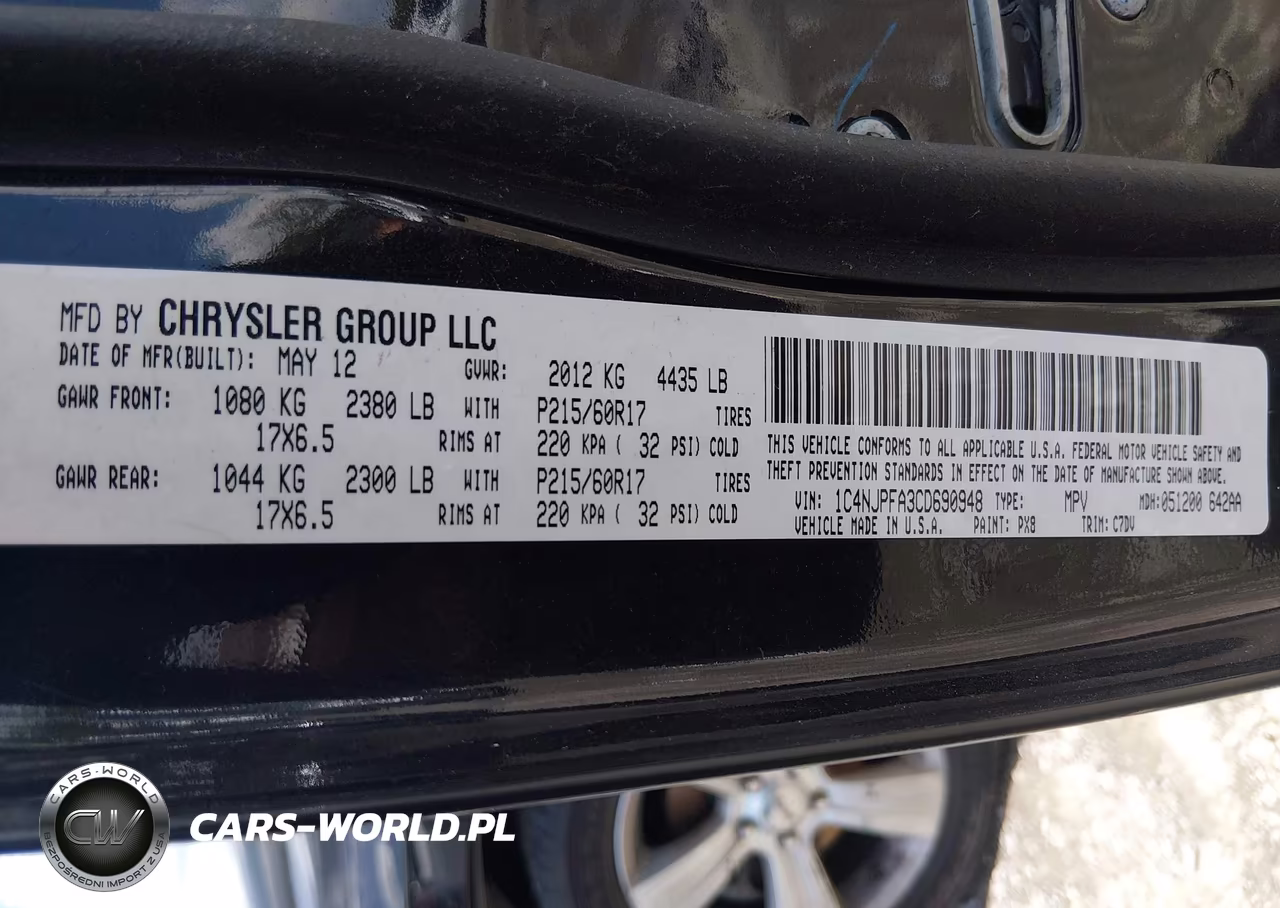 2012 Jeep Patriot Latitude VIN:1C4NJPFA3CD690948 - 9