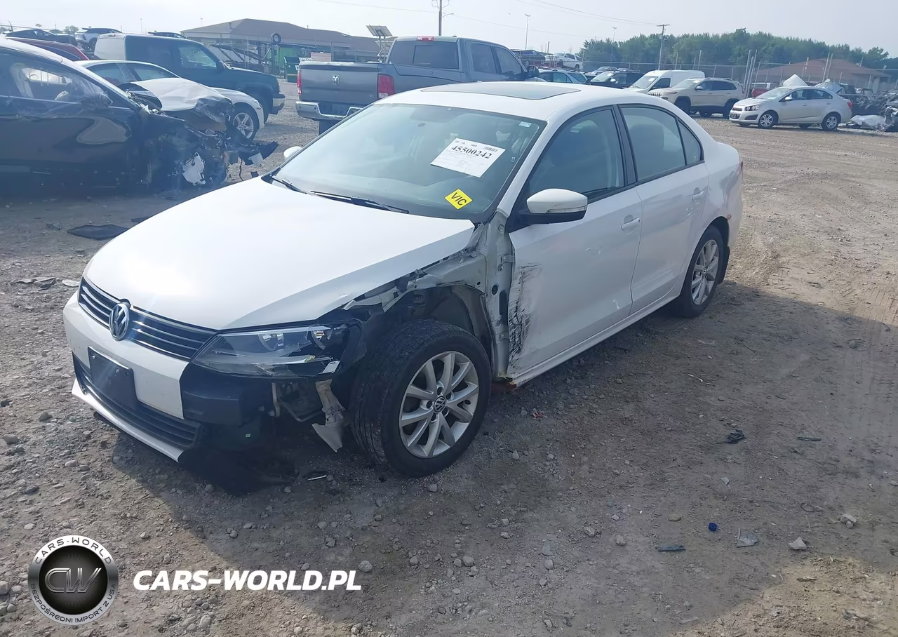 2012 Volkswagen Jetta 2.5L Se VIN:3VWDP7AJ1CM371454 - 2
