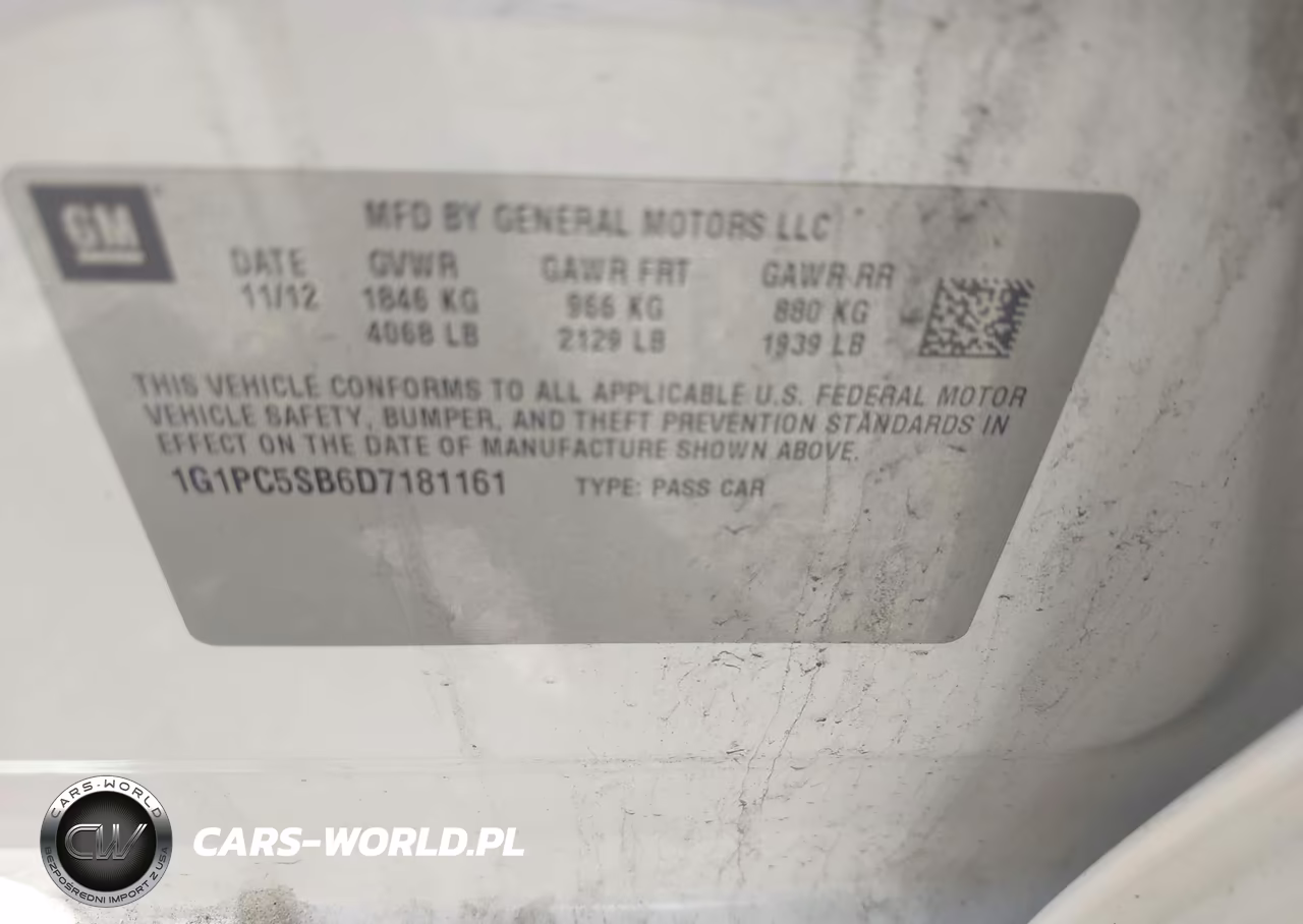 2013 Chevrolet Cruze 1Lt Auto VIN:1G1PC5SB6D7181161 - 9