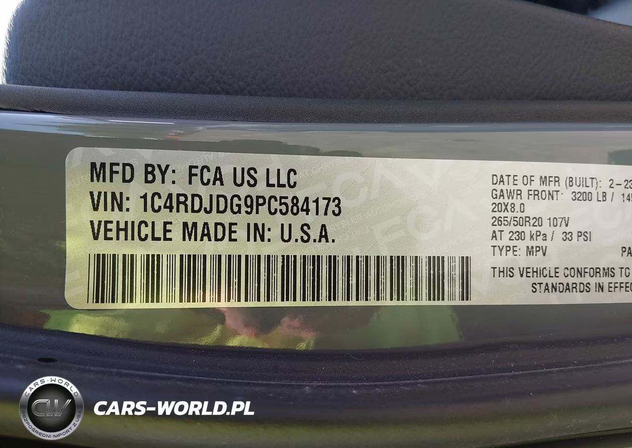 2023 Dodge Durango Gt Plus Awd VIN:1C4RDJDG9PC584173 - 9