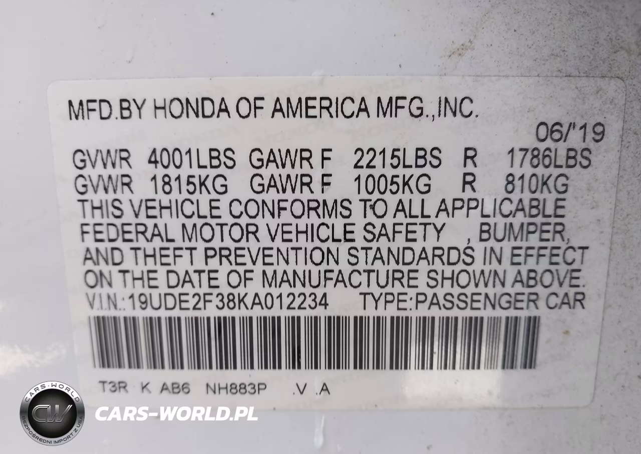 2019 Acura Ilx Standard VIN:19UDE2F38KA012234 - 9