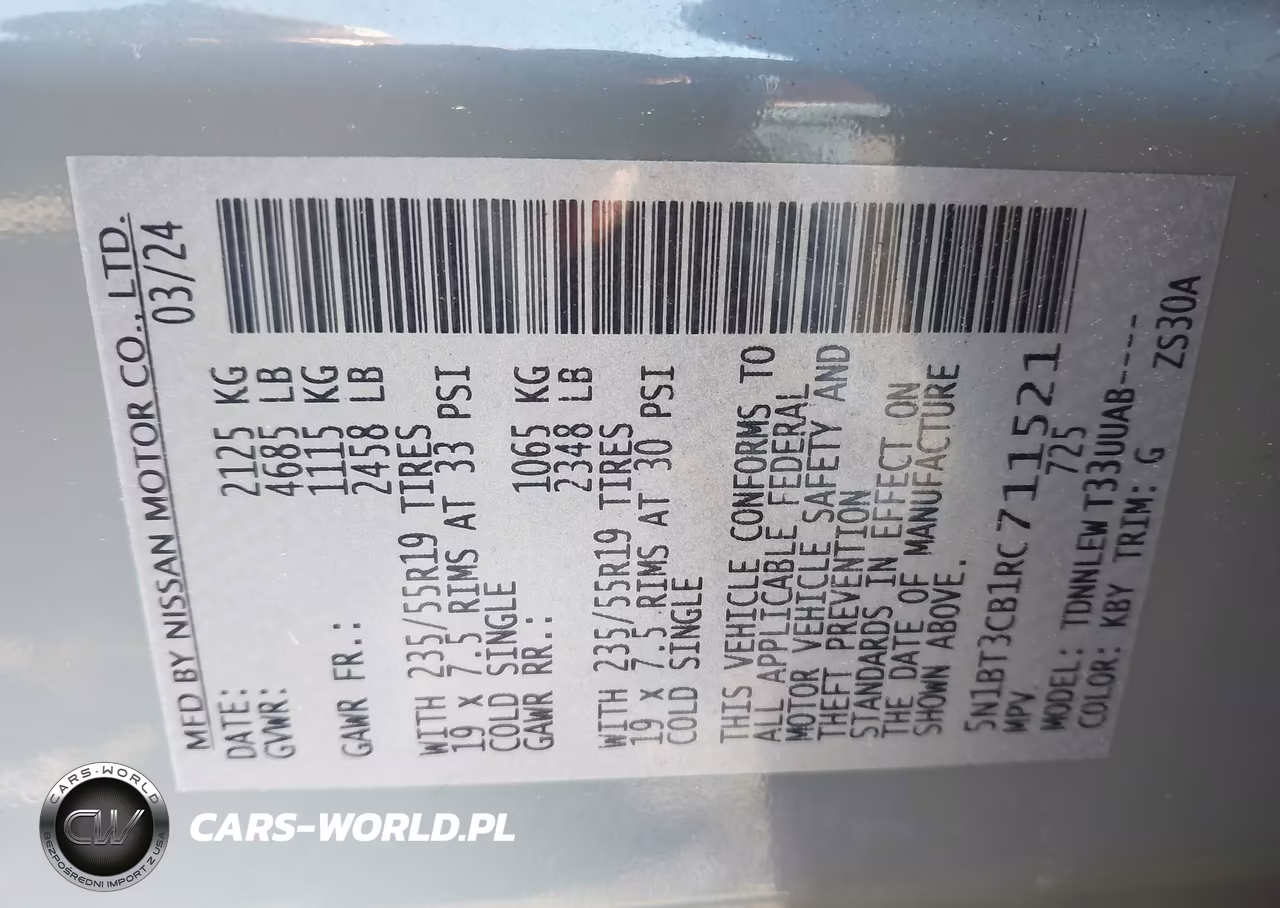 2024 Nissan Rogue Sl Intelligent Awd VIN:5N1BT3CB1RC711521 - 9