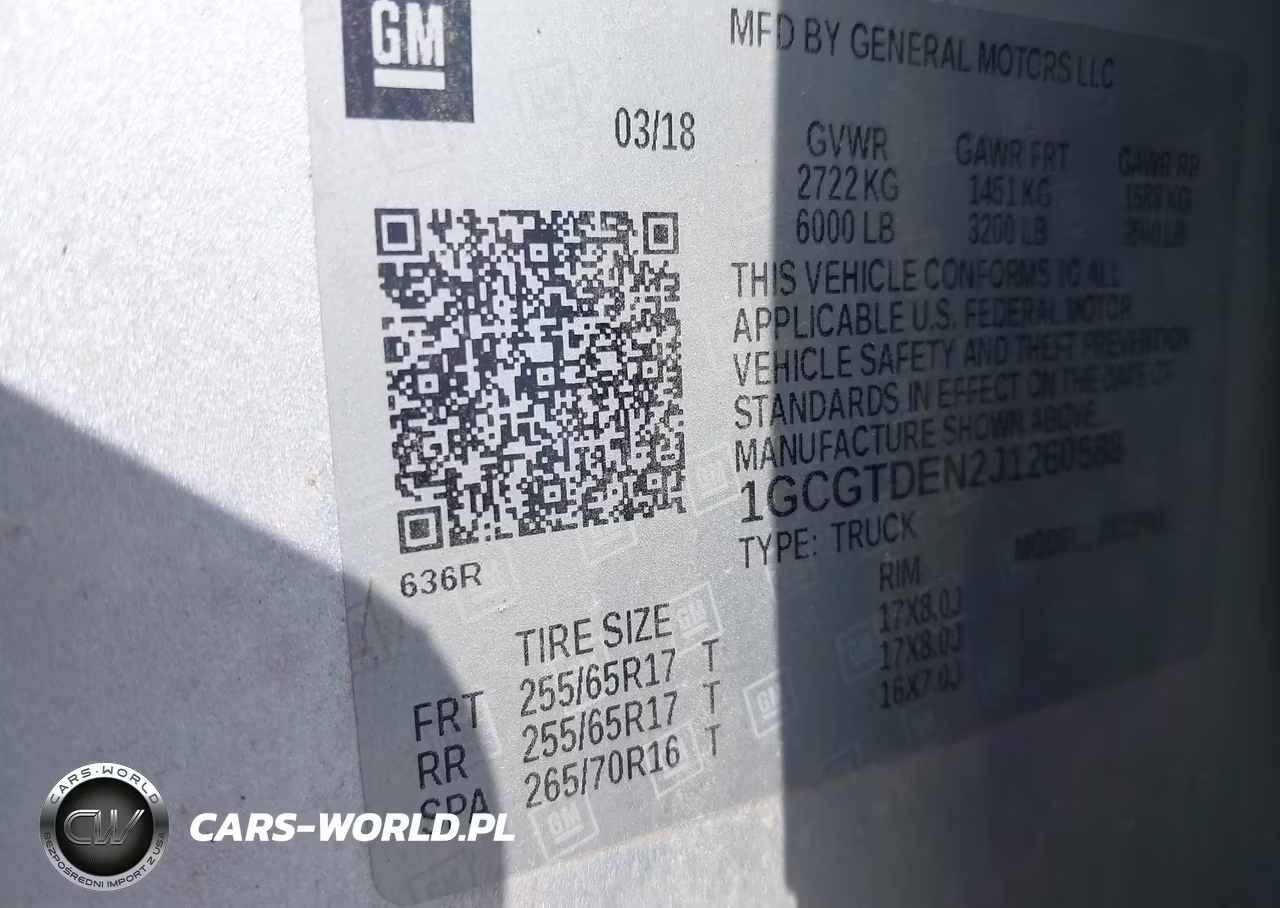 2018 Chevrolet Colorado Z71 VIN:1GCGTDEN2J1260588 - 9