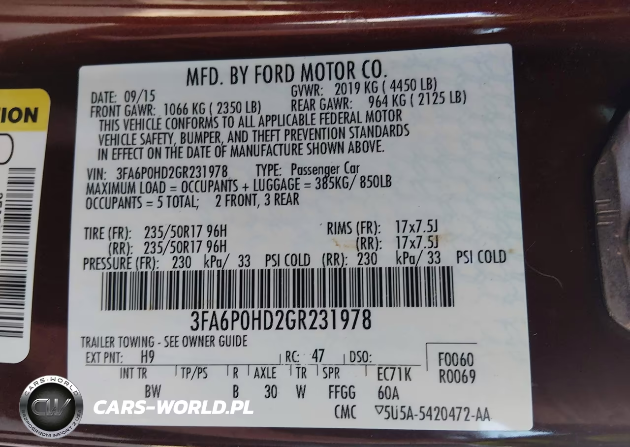 2016 Ford Fusion Se VIN:3FA6P0HD2GR231978 - 9
