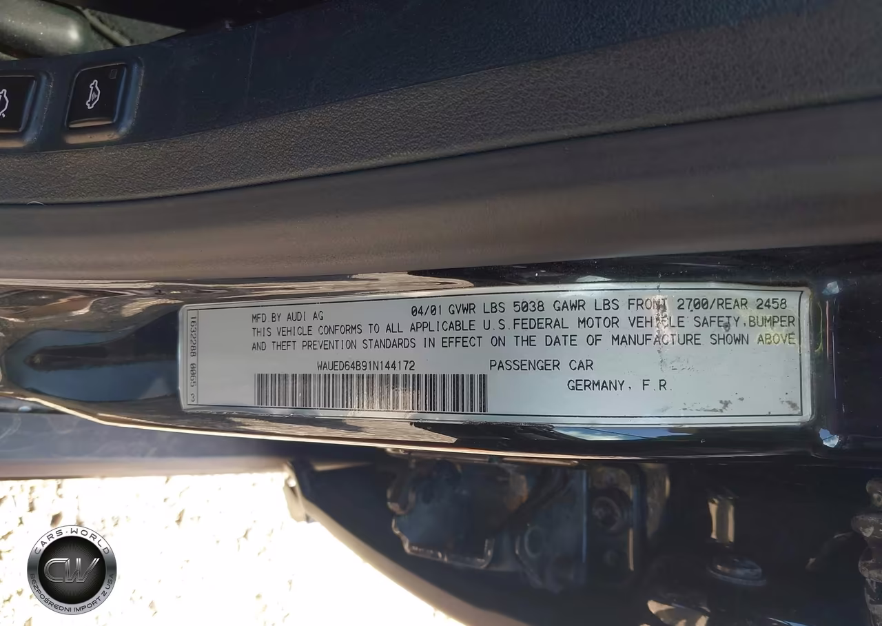 2001 Audi A6 2.7T VIN:WAUED64B91N144172 - 9