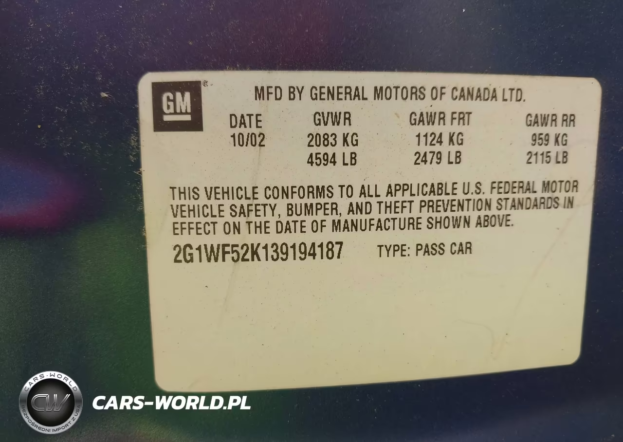 2003 Chevrolet Impala VIN:2G1WF52K139194187 - 9