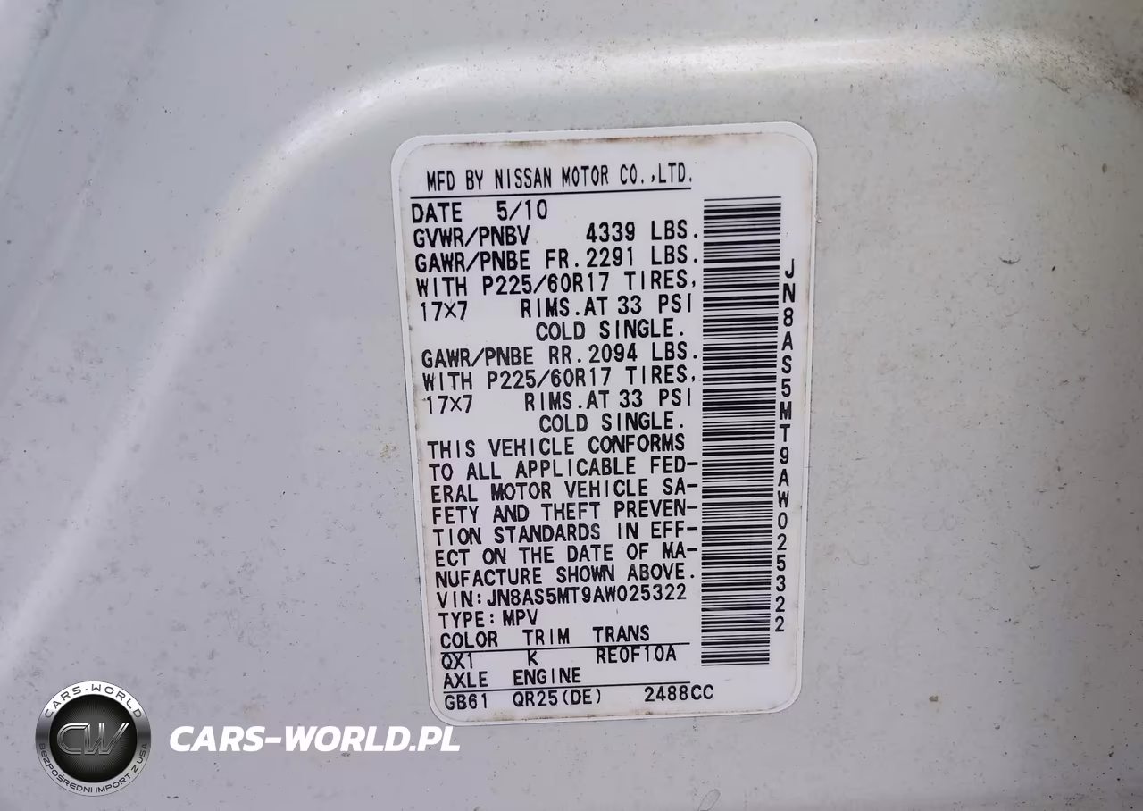 2010 Nissan Rogue Sl VIN:JN8AS5MT9AW025322 - 9