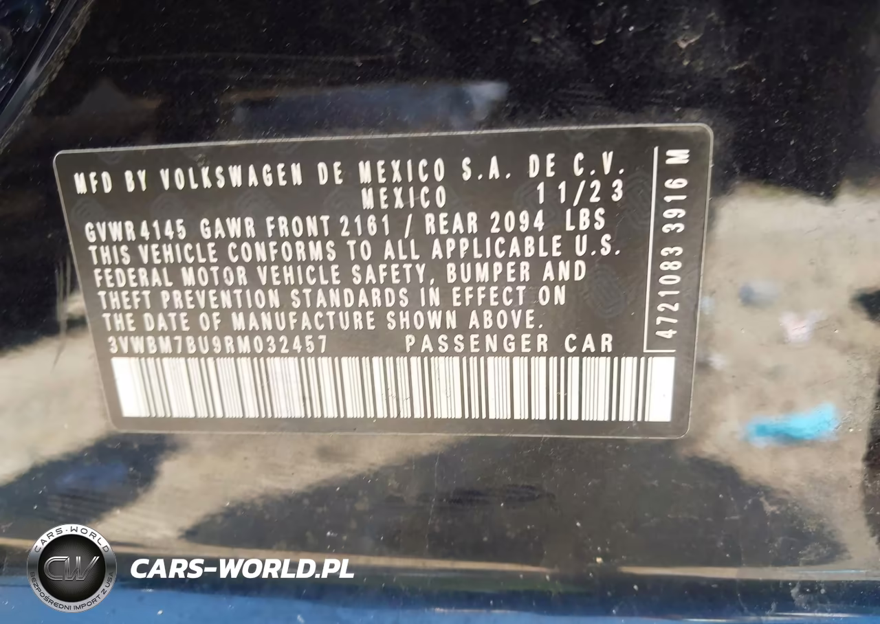 2024 Volkswagen Jetta 1.5T Sport VIN:3VWBM7BU9RM032457 - 9