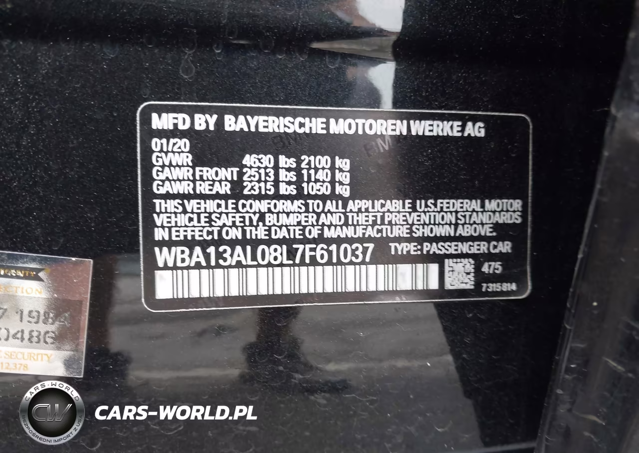 2020 BMW M235I Gran Coupe xDrive VIN:WBA13AL08L7F61037 - 9