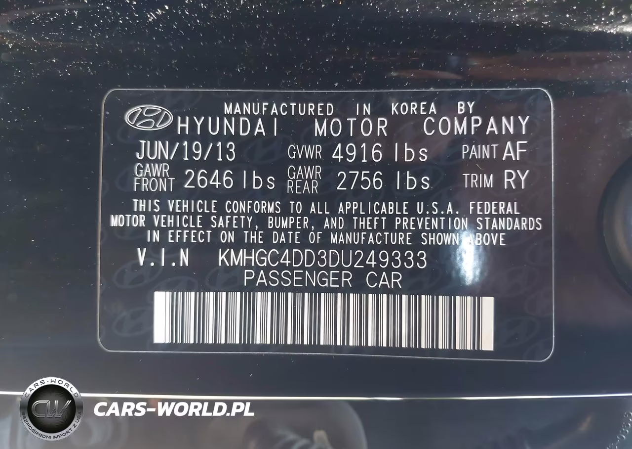 2013 Hyundai Genesis 3.8 VIN:KMHGC4DD3DU249333 - 9