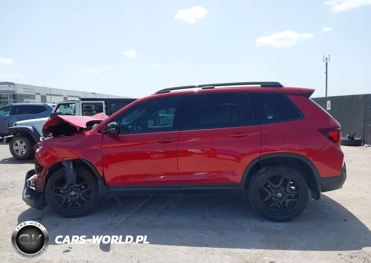 2024 Honda Passport Awd Black VIN:5FNYF8H85RB015778 - 14