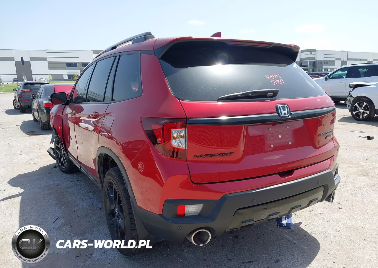 2024 Honda Passport Awd Black VIN:5FNYF8H85RB015778 - 3