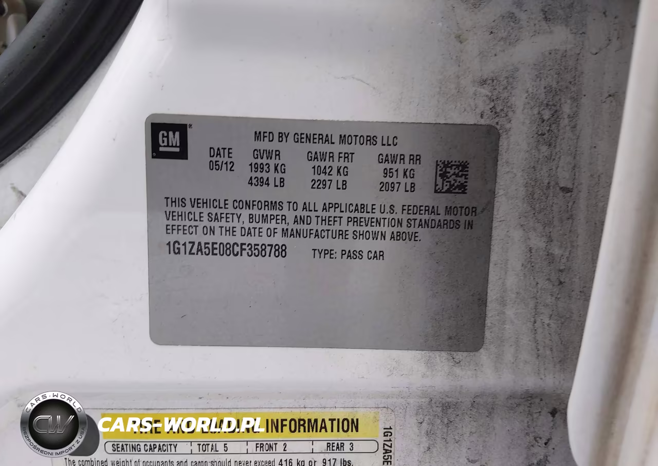 2012 Chevrolet Malibu Ls VIN:1G1ZA5E08CF358788 - 9