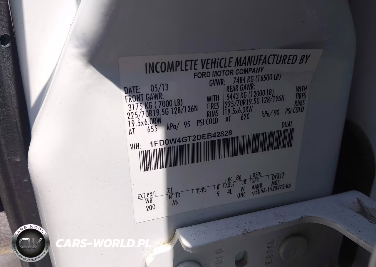 2013 Ford F450 Super Duty VIN:1FD0W4GT2DEB42828 - 9