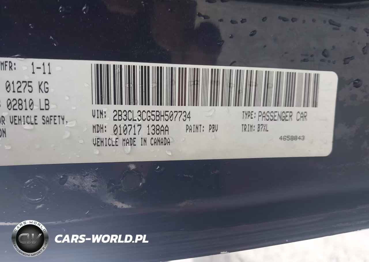 2011 Dodge Charger VIN:2B3CL3CG5BH507734 - 9