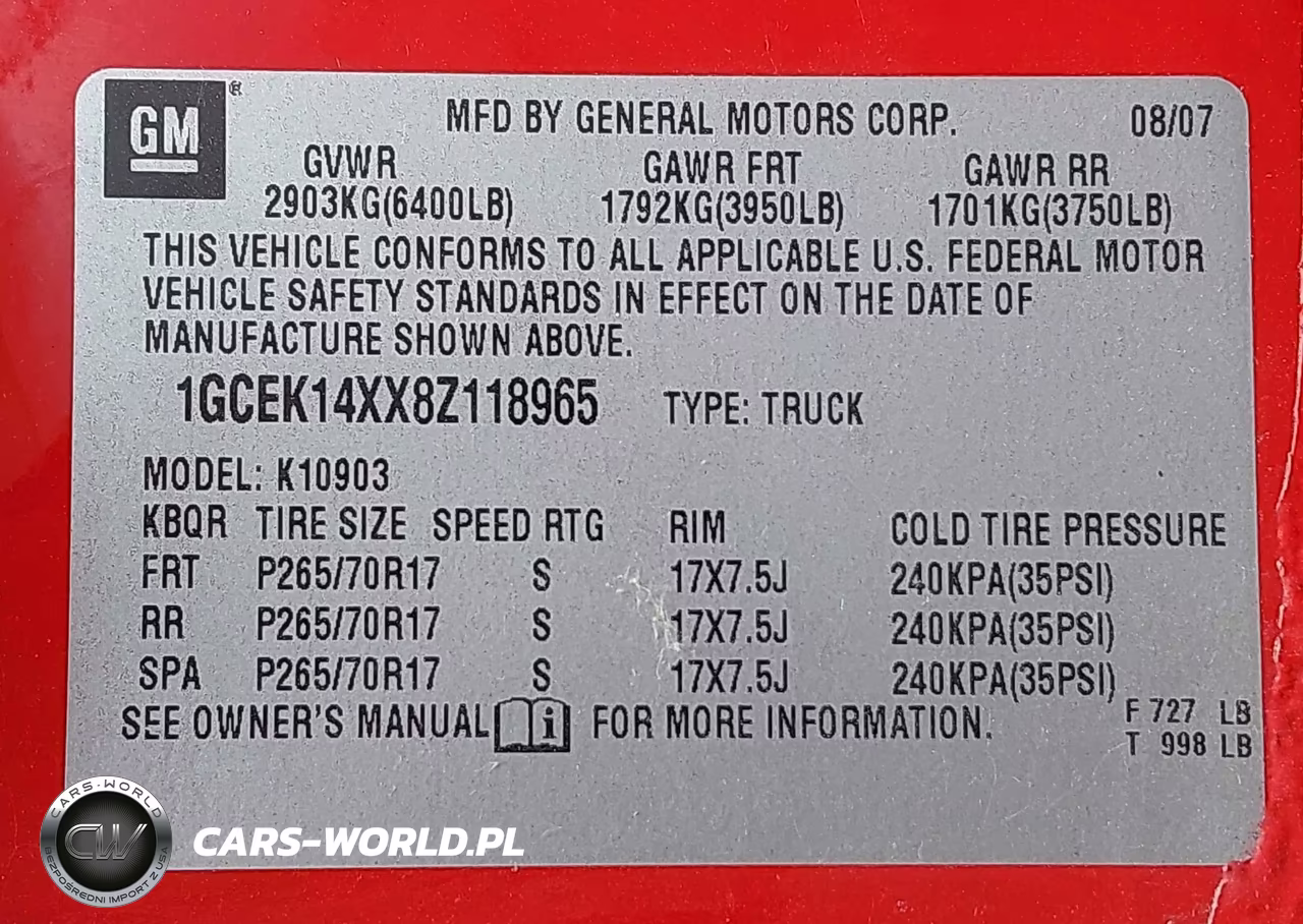 2008 Chevrolet Silverado 1500 Work Truck VIN:1GCEK14XX8Z118965 - 9