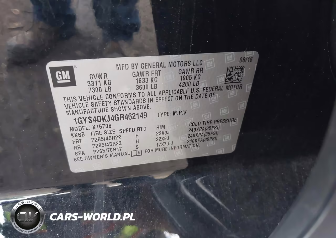 2016 Cadillac Escalade Platinum VIN:1GYS4DKJ4GR462149 - 9