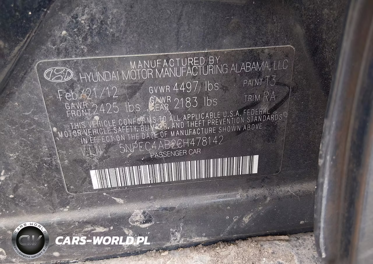 2012 Hyundai Sonata Limited 2.0T VIN:5NPEC4AB2CH478142 - 9