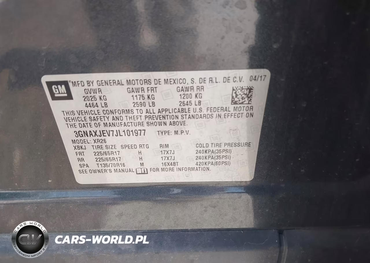 2018 Chevrolet Equinox Lt VIN:3GNAXJEV7JL101977 - 9