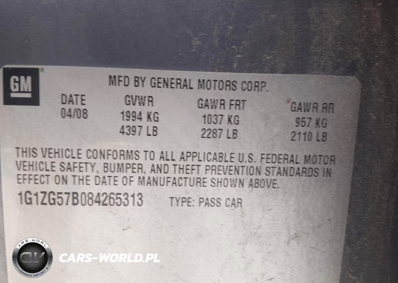 2008 Chevrolet Malibu Ls W-1Fl VIN:1G1ZG57B084265313 - 9