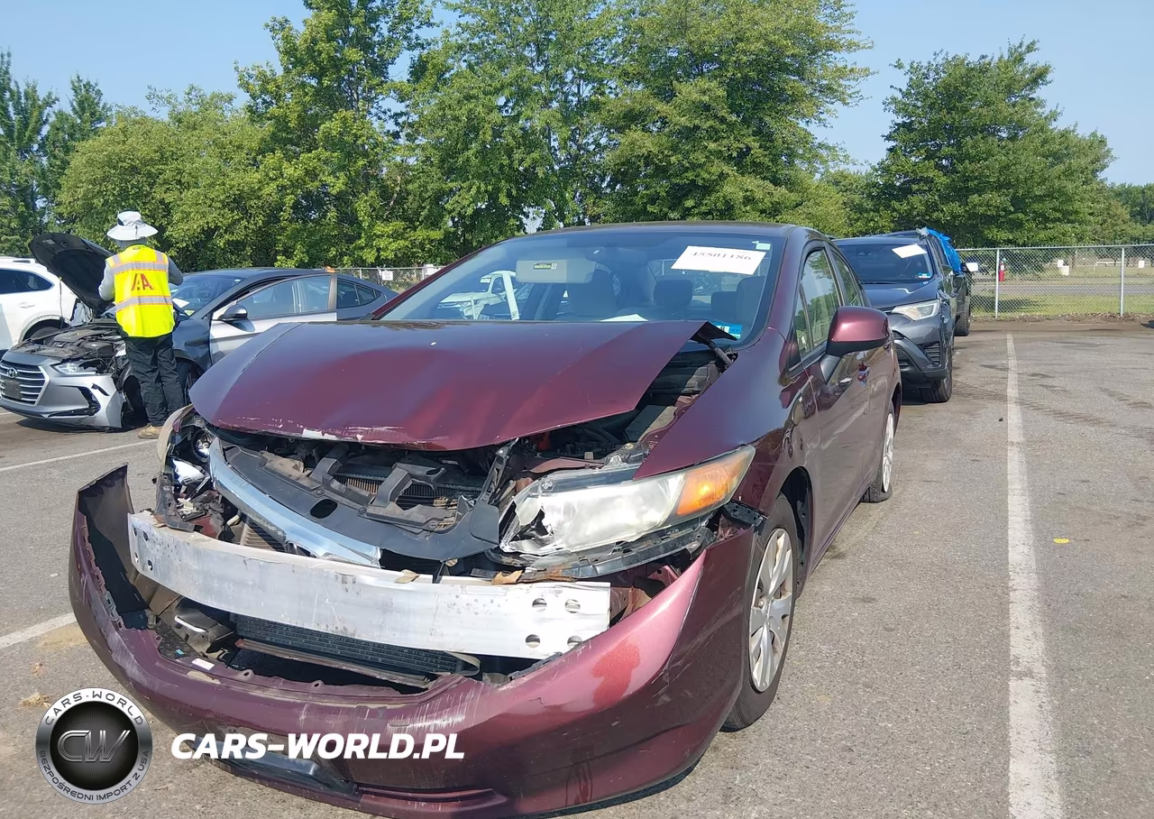 2012 Honda Civic Lx VIN:2HGFB2F57CH590394 - 2